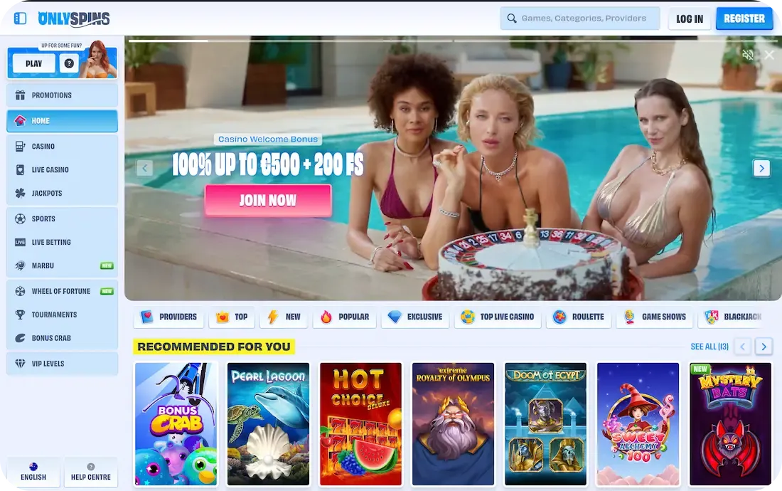 OnlySpins Casino Australia